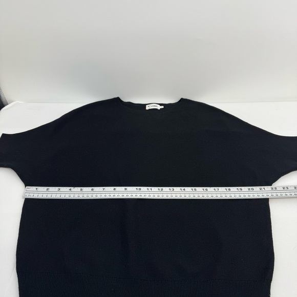 R Label Black Wool Sweater S/M Pullover Dolman Short Sleeve - Picture 5 of 8